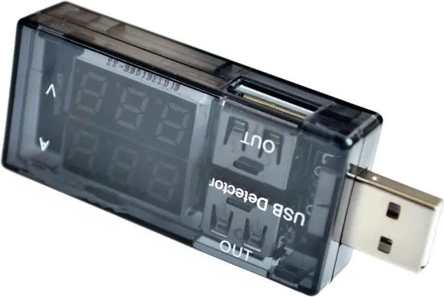 Alt view image 4 of 4 - USB Current Voltage Tester Meter USB Voltage Ammeter USB Detector Double Row Shows