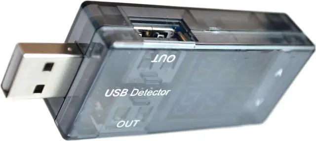 Alt view image 3 of 4 - USB Current Voltage Tester Meter USB Voltage Ammeter USB Detector Double Row Shows