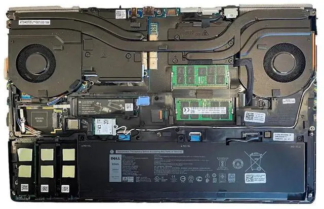 Alt view image 2 of 3 - For   DI  ER Precision 7550 7560 7750 7760 M7550 M7560 M7750 M7760 laptop M.2 pcie 2280 SSD Hard Drive Mounting Bracket Heatsink