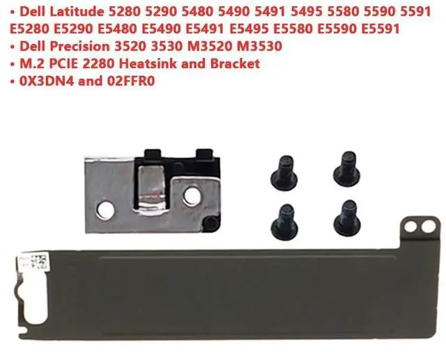 Main image of For   DI  ER Precision 3520 3530 M3520 M3530 Latitude E5580 E5590 E5591 laptop M.2 2280 SSD Hard Drive Mounting Bracket Heatsink