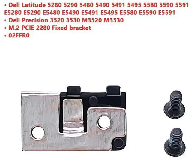 Alt view image 2 of 5 - For   DI  ER Precision 3520 3530 M3520 M3530 Latitude E5580 E5590 E5591 laptop M.2 2280 SSD Hard Drive Mounting Bracket Heatsink