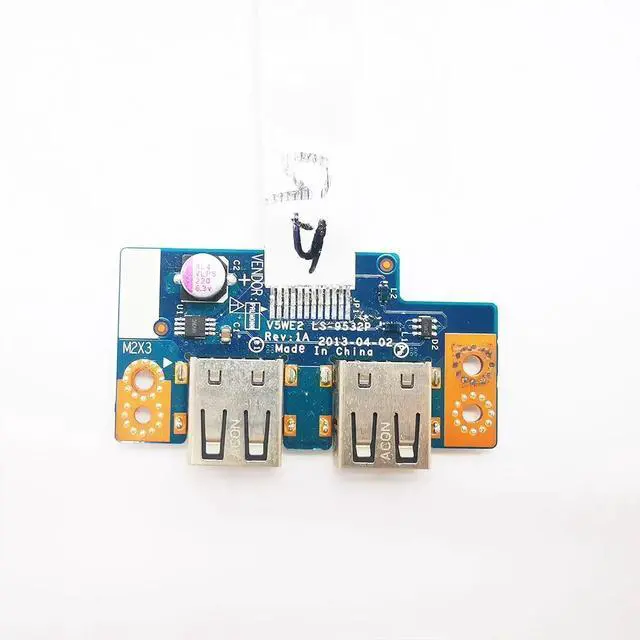 Alt view image 3 of 5 - For  aspire E1-532G E1-571G E1-570G E1-572G E1-510G NV570 P255 laptop USB Jack board V5WE2 LS-9532P