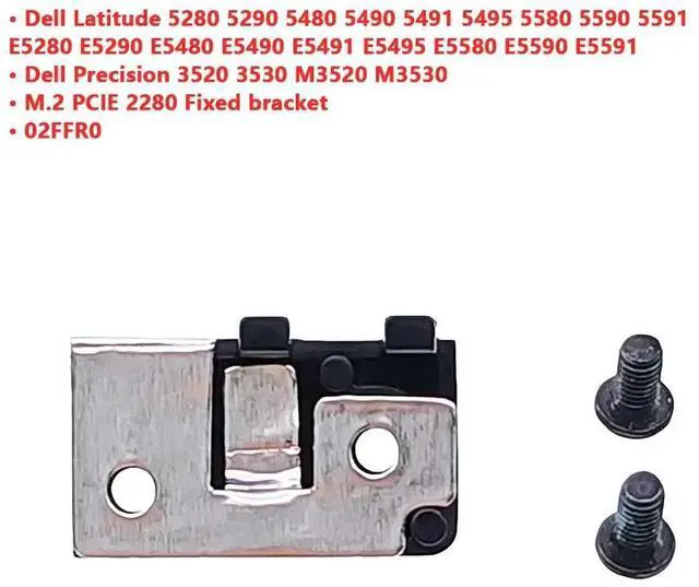 Alt view image 2 of 5 - For   DI  ER Latitude E5280 E5290 E5480 E5490 E5491 E5495 E5580 E5590 E5591 laptop M.2 2280 SSD Hard Drive Mounting Bracket Heatsink