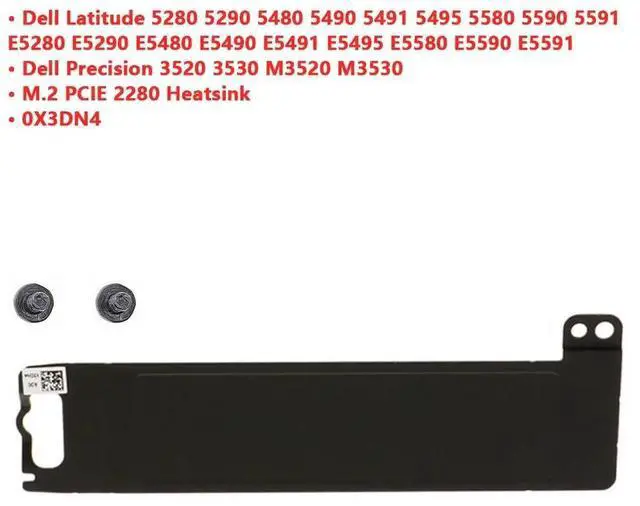 Main image of For   DI  ER Latitude E5280 E5290 E5480 E5490 E5491 E5495 E5580 E5590 E5591 laptop M.2 2280 SSD Hard Drive Mounting Bracket Heatsink