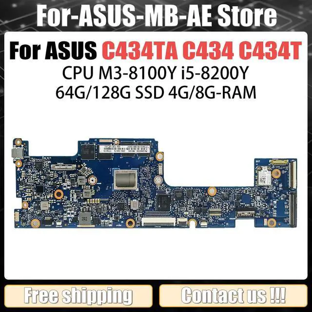 Main image of Model8(i5-8200Y 4GB 64GB)
For  Higerformance Mainboard C434TA Laptop Motherboard C434 C434T CPU M3 M5 M7 4GB 8GB RAM ed