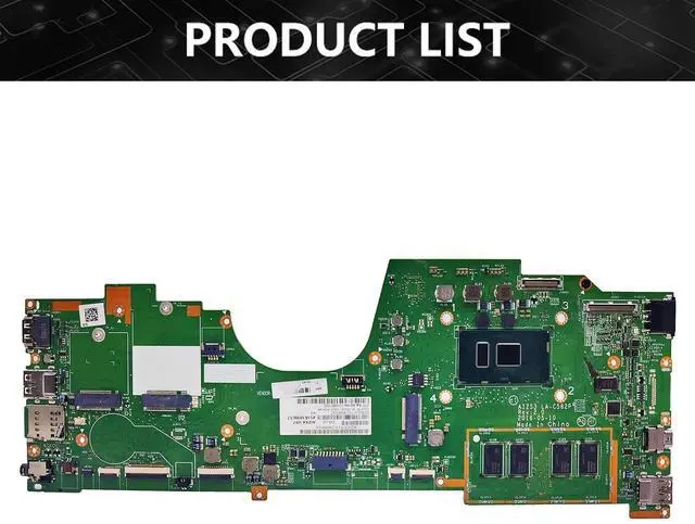 Alt view image 6 of 6 - Model1(I7-6th 8GB LA-C582P)
For  ThinkPad YOGA 260 Laptop Motherboard LA-C582P 01LV859 01LV861 I5-6200U i5-6300U I7-6600U 8G Notebook Mainboard