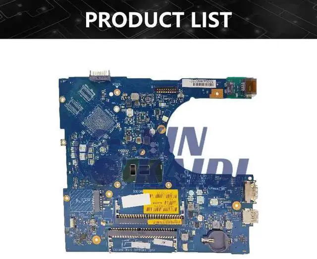 Alt view image 4 of 5 - Model5(UMA I7-7500U)
For  Inspiron 5566 Laptop Motherboard LA-D871P BAL60 CN-0J922J J922J CN-02PX9P i3 i5 i7-7th Gen CPU DDR4 Mainboard 5468