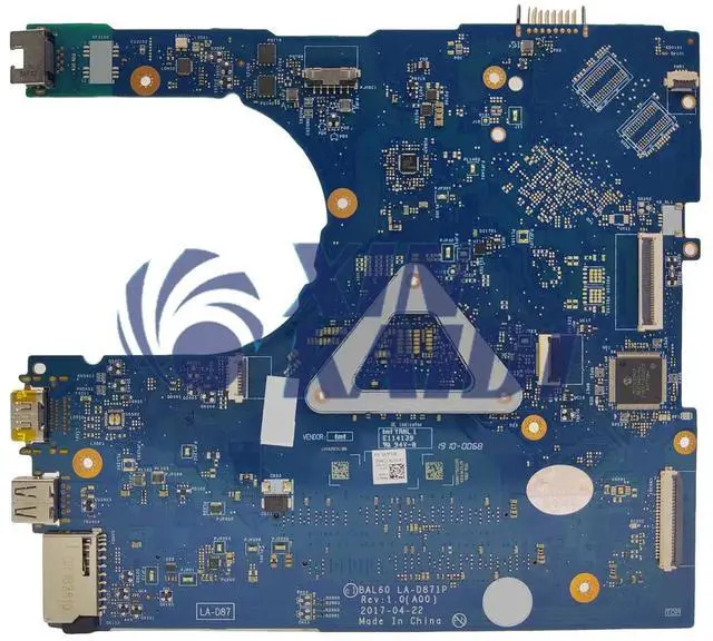Alt view image 3 of 5 - Model5(UMA I7-7500U)
For  Inspiron 5566 Laptop Motherboard LA-D871P BAL60 CN-0J922J J922J CN-02PX9P i3 i5 i7-7th Gen CPU DDR4 Mainboard 5468