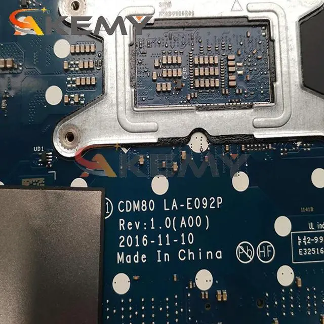 Alt view image 4 of 4 - Model2(I7-7600U 930MX V2G)
For  Latitude 5580 Laptop Motherboard LA-E092P i5-7300U i7-7600U 930MX 2G 07W357 0309W1 07RD9D Notebook Mainboard