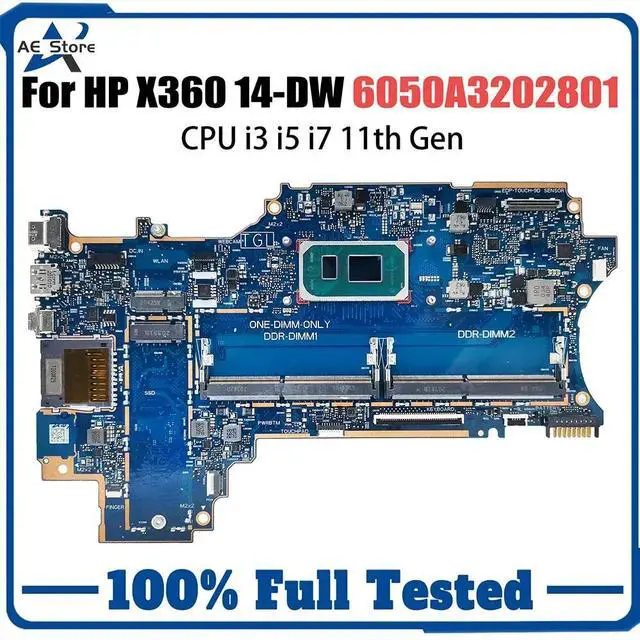 Main image of Model3(UMA I7-1165G7)
For  X360 14-DW Laptop Motherboard 6050A3202801 Gold 7505 I3 I5 I7 10/11th Gen M21493-601 M21492-601 Pavilion Mainboard