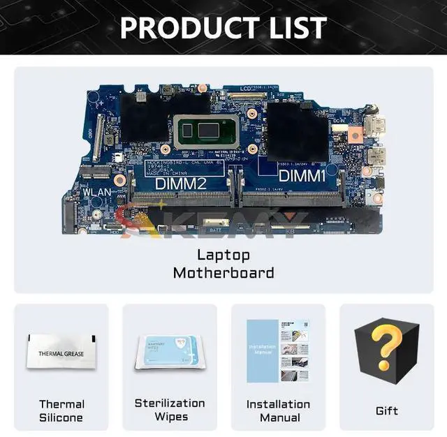 Alt view image 6 of 6 - Model2(UMA I3-10110U)
For  Latitude 3410 3510 Laptop Motherboard 19746-1 0KW9T3 02G2J7 0DT6K3 0PD7RH i3i5i7 10th Notebook Mainboard