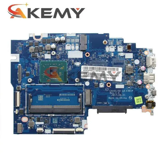 Alt view image 2 of 6 - Model1(DIS LA-E981P AM962)
For  320S-15AST Notebook Mainboard LA-E981P A9-9420 5B20P99017 Laptop Motherboard Full Tested IdeaPad