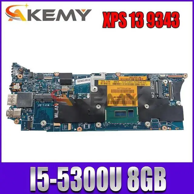 Main image of Model1(UMA i7-5500U)
For  XPS 9343 P54G Notebook Mainboard LA-B441P I5-5200U I7-5500U 4G RAM Laptop Motherboard Full Tested 13