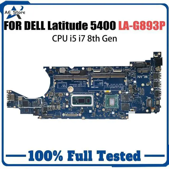 Main image of Model1(i7-8665U RX540X V2G)
For  Latitude 5400 Mainboard LA-G893P i7-8665U 216-0923020 2G 0CNJCN 0NG2GF 07MP65 Laptop Motherboard Full Tested