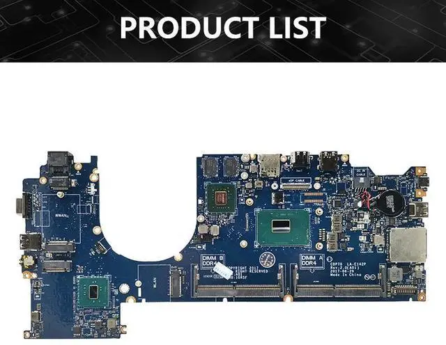 Alt view image 6 of 6 - Model2(I7-7820HQ 930MX V2G)
For  Latitude 5480 Laptop Motherboard LA-E142P I5-7440HQ I7-7820HQ 0JNY4X 082YCP 0HWNFC 0M11M5 08R9JH Mainboard E5480