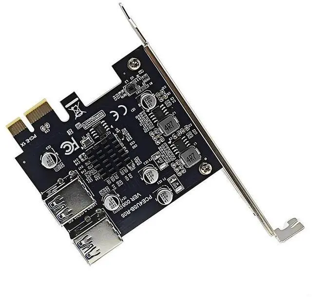 Alt view image 4 of 6 - 5Gbps USB 3.2 Gen1 PCIE Card Hub 4 Port USB3.0 PCI Express X1 Board PCI-E USB 3.0 Adapter Multiplier USB3 Controller Add on Card