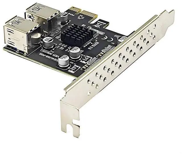Alt view image 6 of 6 - 5Gbps USB 3.2 Gen1 PCIE Card Hub 4 Port USB3.0 PCI Express X1 Board PCI-E USB 3.0 Adapter Multiplier USB3 Controller Add on Card