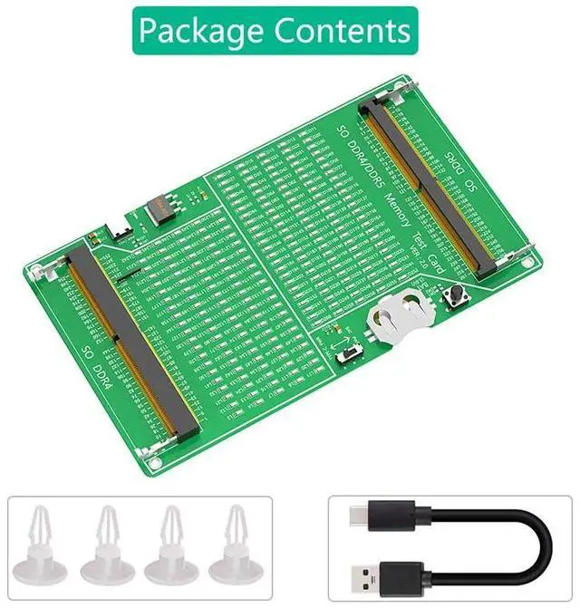 Alt view image 6 of 6 - Laptop SO DDR4 DDR5 Memory RAM Test Card Diagnosis Adapter PCB Circuit Tester Tool with LED for Laptop Computer DDR4 DDR5 Memory