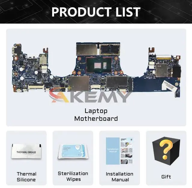 Alt view image 3 of 5 - Model5(UMA I5-7300U 16GB)
For  Elitebook X360 1020 G2 Mainboard 937427-601 with I5 I7 7th 8G 16G EliteBook 1020-G2 6050A2895901 Laptop Motherboard