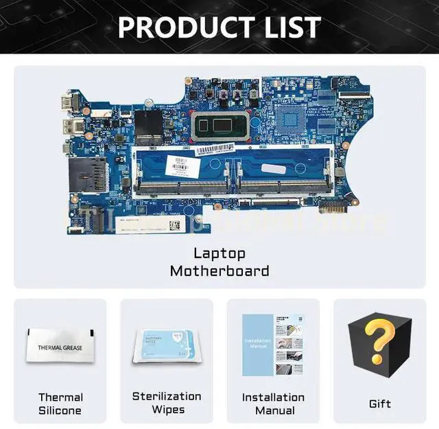 Alt view image 6 of 6 - Model1(DIS I7-8565U)
For  X360 14-DH Laptop Motherboard 18742-1 940MX MX250 2G i3-8145U i5-8265U i5-10210U i7-10510U L67674-601 Mainboard Pavillion
