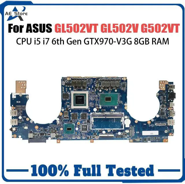 Main image of Model1(I7-6th 8GB GTX970M)
For  GL502V G502VT ROG Strix GL502VK GL502VS GL502VX GL502VTR GL501VT GL503VT GL502VL Laptop Motherboard GL502VT Mainboard