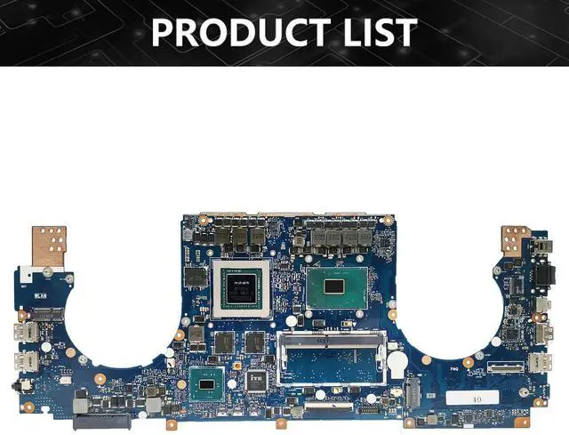 Alt view image 6 of 6 - Model1(I7-6th 8GB GTX970M)
For  GL502V G502VT ROG Strix GL502VK GL502VS GL502VX GL502VTR GL501VT GL503VT GL502VL Laptop Motherboard GL502VT Mainboard