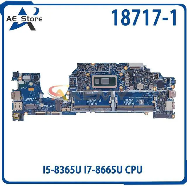 Main image of Model1(UMA 18717-1 I5-8365U)
For  Latitude 5300 Laptop Motherboard 18717-1 0H7KTP 05PW9V With CPU I5-8365U I7-8665U Notebook Mainboard Tested