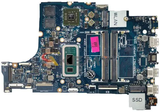 Alt view image 4 of 6 - Model1(DIS V2G i5-10th)
For  Latitude 3490 3590 Mainboard LA-G716P 0XHR1J 0R1CJX 216-08900 i5i7 10th Gen CPU Motherboard Full Tested 3790