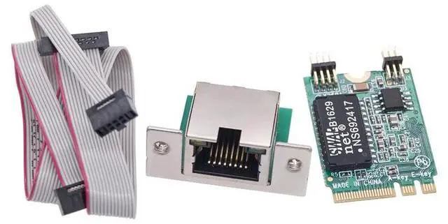Main image of :(AE-Style 02)
I210AT Chip M.2 A+E to RJ45 COM Port Gigabit Ethernet Network Card 10/100/1000Mb Single Electrical Port Network Cards for Server