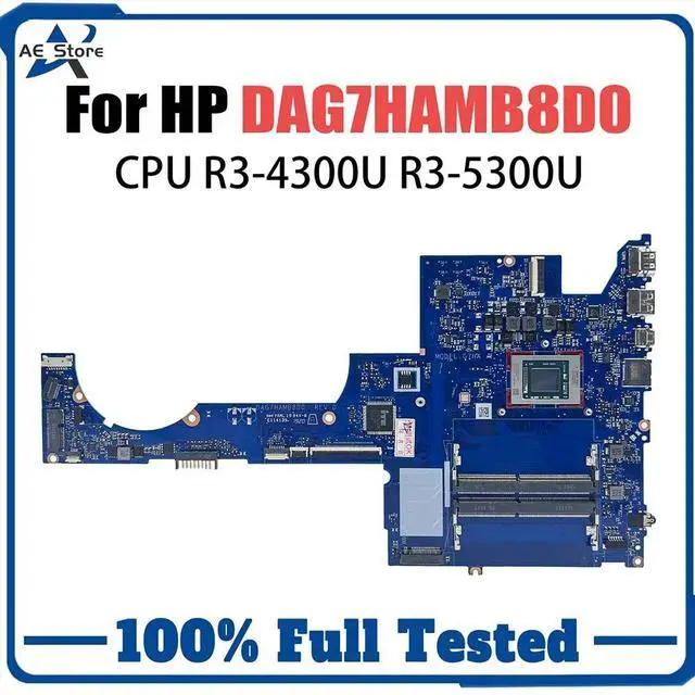 Main image of Model1(R3-4300)
For  Pavilion 15-EH Laptop Motherboard DAG7HAMB8D0 With R3-4300U R3-5300U CPU Fully Spectre x360 14-ef0000 ed