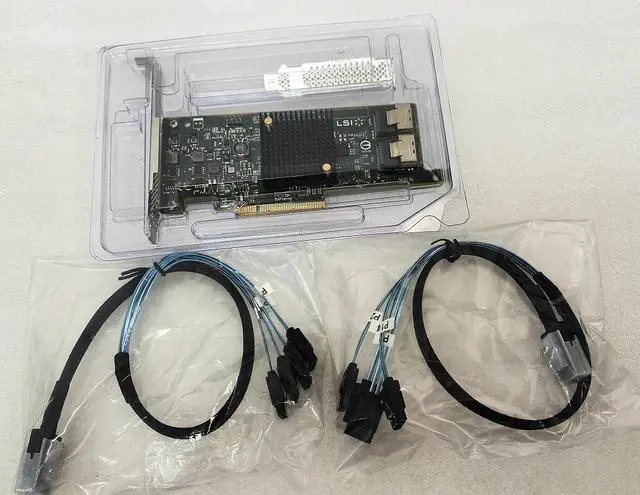 Main image of LSI 9207-8i /  9205-8I 6Gbs SAS HBA P20 IT Mode For ZFS FreeNAS unRAID + 2* SFF-8087 to 4 SATA Cable