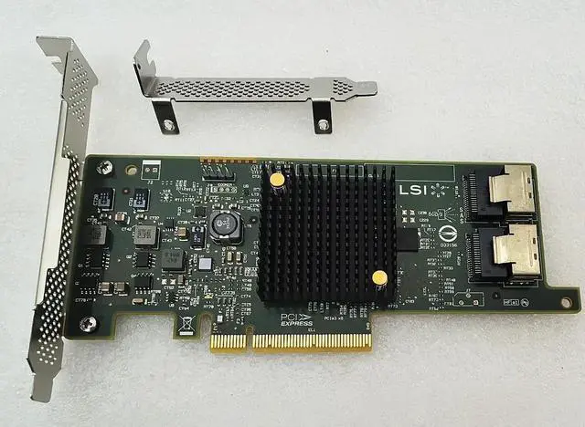 Alt view image 2 of 6 - LSI 9207-8i /  9205-8I 6Gbs SAS HBA P20 IT Mode For ZFS FreeNAS unRAID + 2* SFF-8087 to 4 SATA Cable