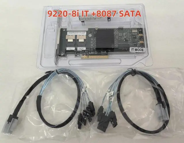 Main image of LSI 9220-8i 6Gbps SAS HBA FW:P20 9211-8i IT Mode ZFS FreeNAS unRAID+ SFF 8087-SATA*2