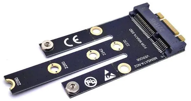 Main image of NGFF M.2 B + M Key to mSATA Mini PCI-E PCI-Express SATA 3.0 SSD Male Converter Adapter Riser Card For 2242/2260/2280 M2 NGFF SSD