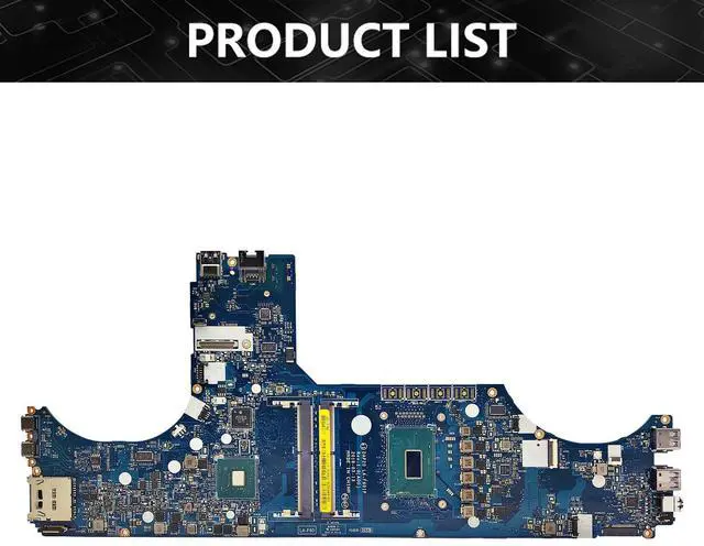 Alt view image 6 of 6 - Model2(UMA I5-8400H)
For  Precision 7530 Laptop Motherboard LA-F591P 02NRRM 0Y0MPW 0XPVX4 0XM3HC i5/i7 i9 8th Gen Mainboard Tested 15