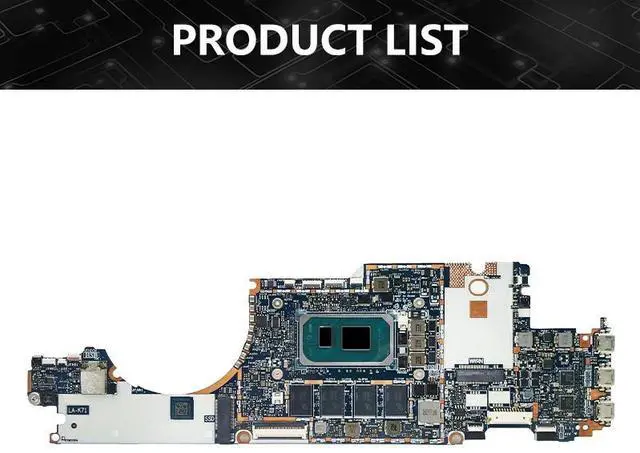 Alt view image 6 of 6 - Model3(UMA I7-1185G7 16GB)
For  Elitex2 G8 Laptop LA-K711P Mainboard With CPU I5 11th Gen 16G-RAM M53510-001 Test OK
