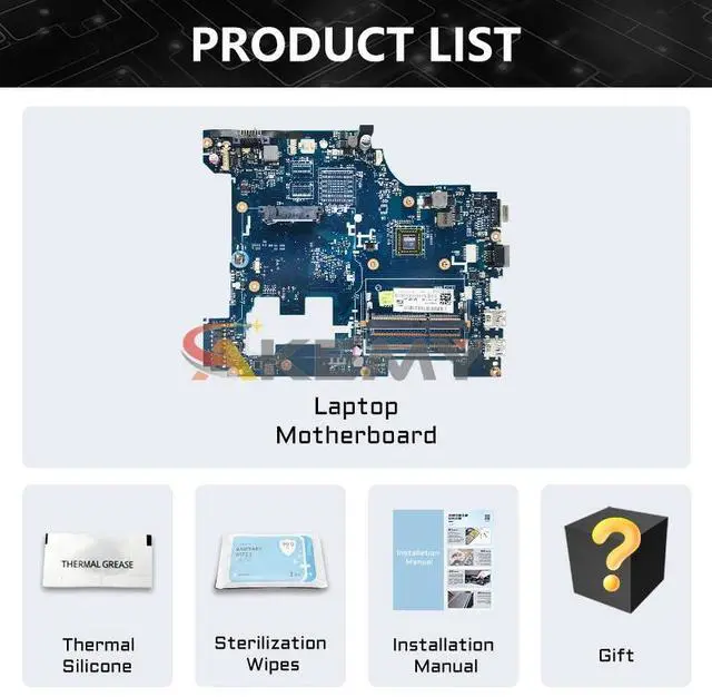 Alt view image 6 of 6 - Model2(E-300 Not HDMI 15in)
For  Ideapad G585 Laptop Motherboard LA-8681P QAWGE EM1200 15' Inch DDR3 Notebook Mainboard
