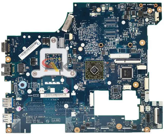 Alt view image 5 of 6 - Model2(E-300 Not HDMI 15in)
For  Ideapad G585 Laptop Motherboard LA-8681P QAWGE EM1200 15' Inch DDR3 Notebook Mainboard