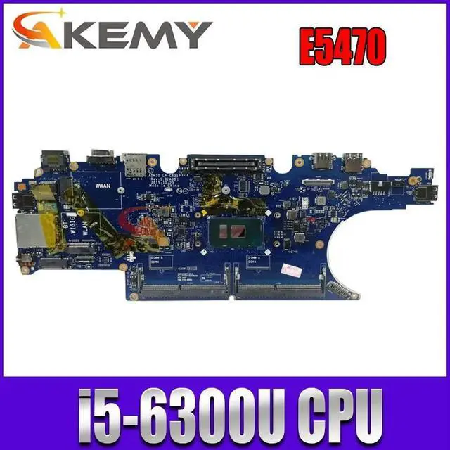 Main image of Model1(UMA I5-6200U)
For  Latitude E5470 Laptop Motherboard LA-C631P 0HCP0K 0C0NC4 00VJ1G 00VJ1C i3 i5 6th Gen CPU Notebook Mainboard