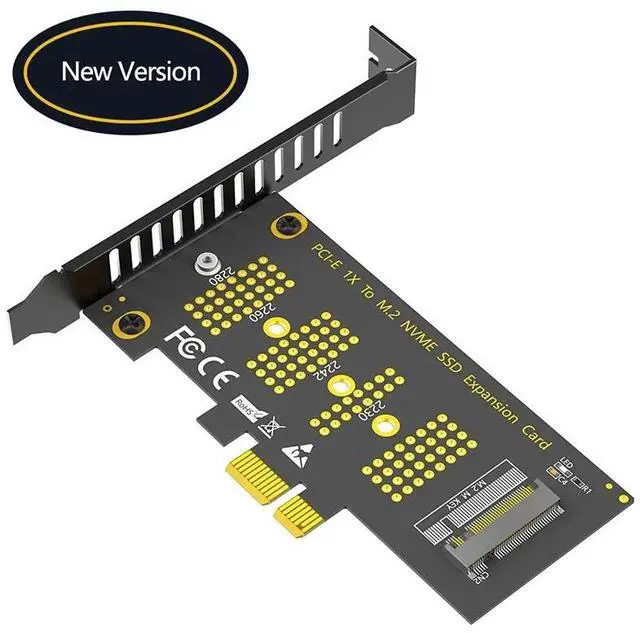 Main image of NEW PCIE NVME Adapter PCI Express 3.0 X1 to M.2 M Key Expansion Card Riser LED Indicator Support 2230 2242 2260 2280 M2 NVME SSD