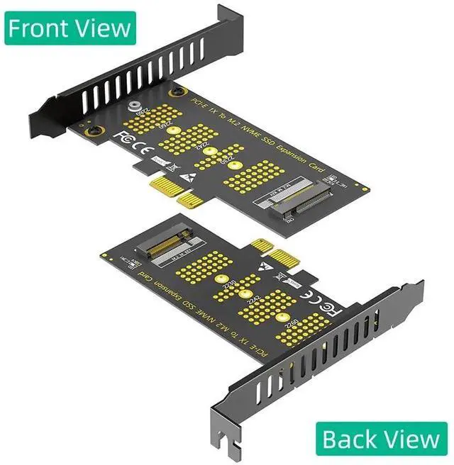 Alt view image 2 of 6 - NEW PCIE NVME Adapter PCI Express 3.0 X1 to M.2 M Key Expansion Card Riser LED Indicator Support 2230 2242 2260 2280 M2 NVME SSD