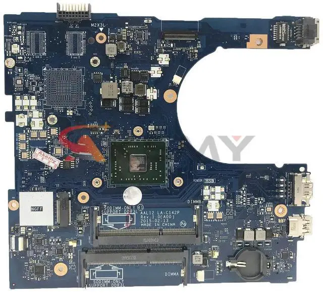 Alt view image 2 of 5 - Model2(DIS A6-7310)
For  Inspiron 5455 5555 5755 Laptop Motherboard LA-C142P with A6-7310 A8-7210 CPU UMA Notebook Mainboard ed OK