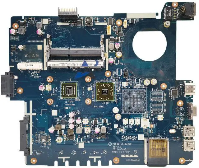 Alt view image 6 of 6 - Model1(UMA LA-7322P EM5450)
LA-7322P Mainboard X53U K53U X53B K53B PBL60  X53BR K53BY Laptop Motherboard UMA AMD CPU MAIN BOARD TEST OK
