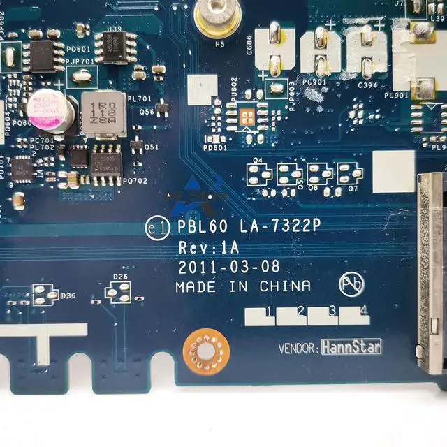 Alt view image 3 of 6 - Model1(UMA LA-7322P EM5450)
LA-7322P Mainboard X53U K53U X53B K53B PBL60  X53BR K53BY Laptop Motherboard UMA AMD CPU MAIN BOARD TEST OK