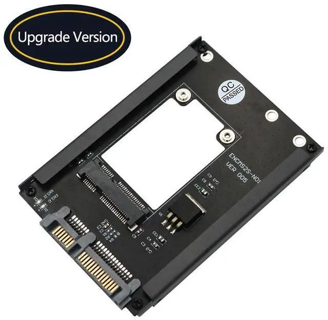 Main image of mSATA SSD to 2.5" SATA 3.0 III Adapter Card Riser Board with Frame Bracket Support Full Size mSATA SSD 6Gps for Desktop Computer