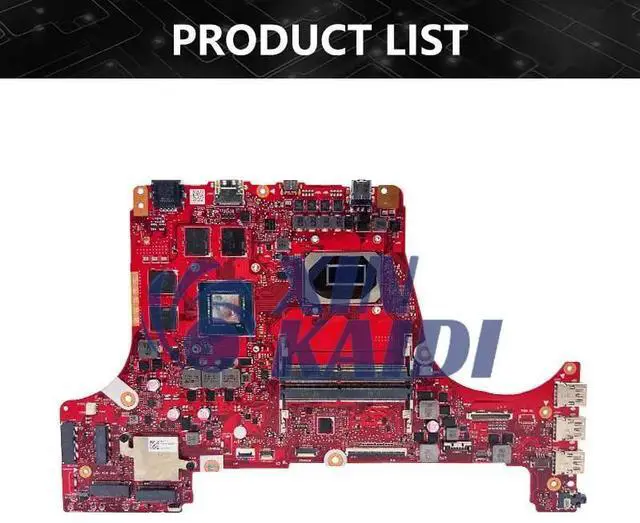 Alt view image 4 of 6 - Model1(I5-10th V4G 17inch)
For  ROG Strix G15 G512 G512LU G512LH G712LI PX512L PX712L G512L G512LV G512LR G512LIR G513LI G712LI G512LP Mainboard G512LI