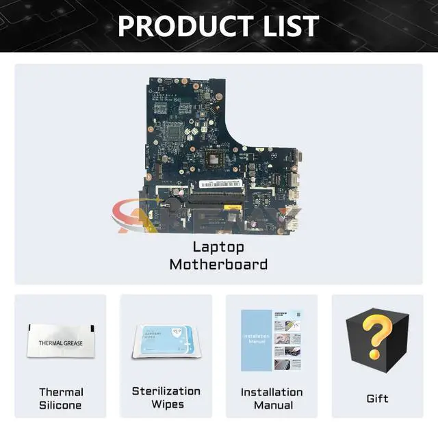 Alt view image 6 of 6 - Model3(UMA A8-6410 15inch)
For  Ideapad B50-45 N50-45 Laptop motherboard ZAWBA/BB LA-B291P A6-6310 EM6010 Notebook Mainboard 5B20G37223 5B20G14966