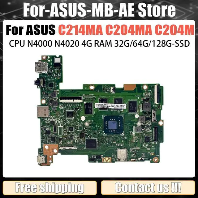 Main image of Model2(UMA N4000 4GB 32G)
For  Mainboard C214MA Laptop Motherboard C204 C204M C214 CPU N4000 N4100 N4020 N5000 N5030 2GB 4GB RAM ed