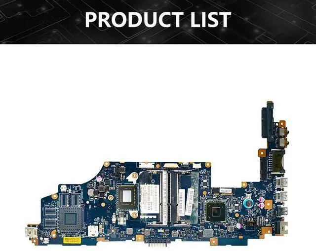 Alt view image 6 of 6 - Model1(UMA U945 I5-3th)
For Toshiba Satellite U945 U940 Mainboard Laptop Motherboard LA-9161P i3 i5 i7  HighQuality ed