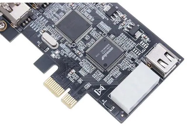 Alt view image 6 of 6 - PCI-e 1X IEEE 1394A 4 Port(3+1) Firewire Card Adapter PCIe PCI Express Internal 1394 A 6Pin To 4 Pin IEEE 1394 Cable For Desktop